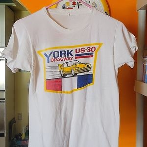 Vintage drag racing tee shirt